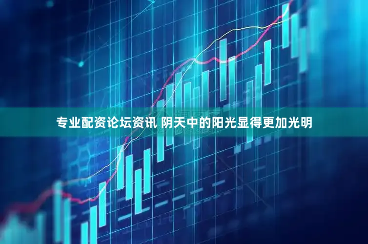 专业配资论坛资讯 阴天中的阳光显得更加光明