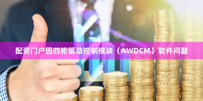 配资门户因四轮驱动控制模块（AWDCM）软件问题